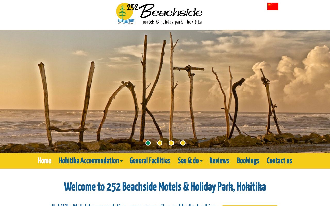 Preview of 252 Beachside Motels & Holiday Park's website