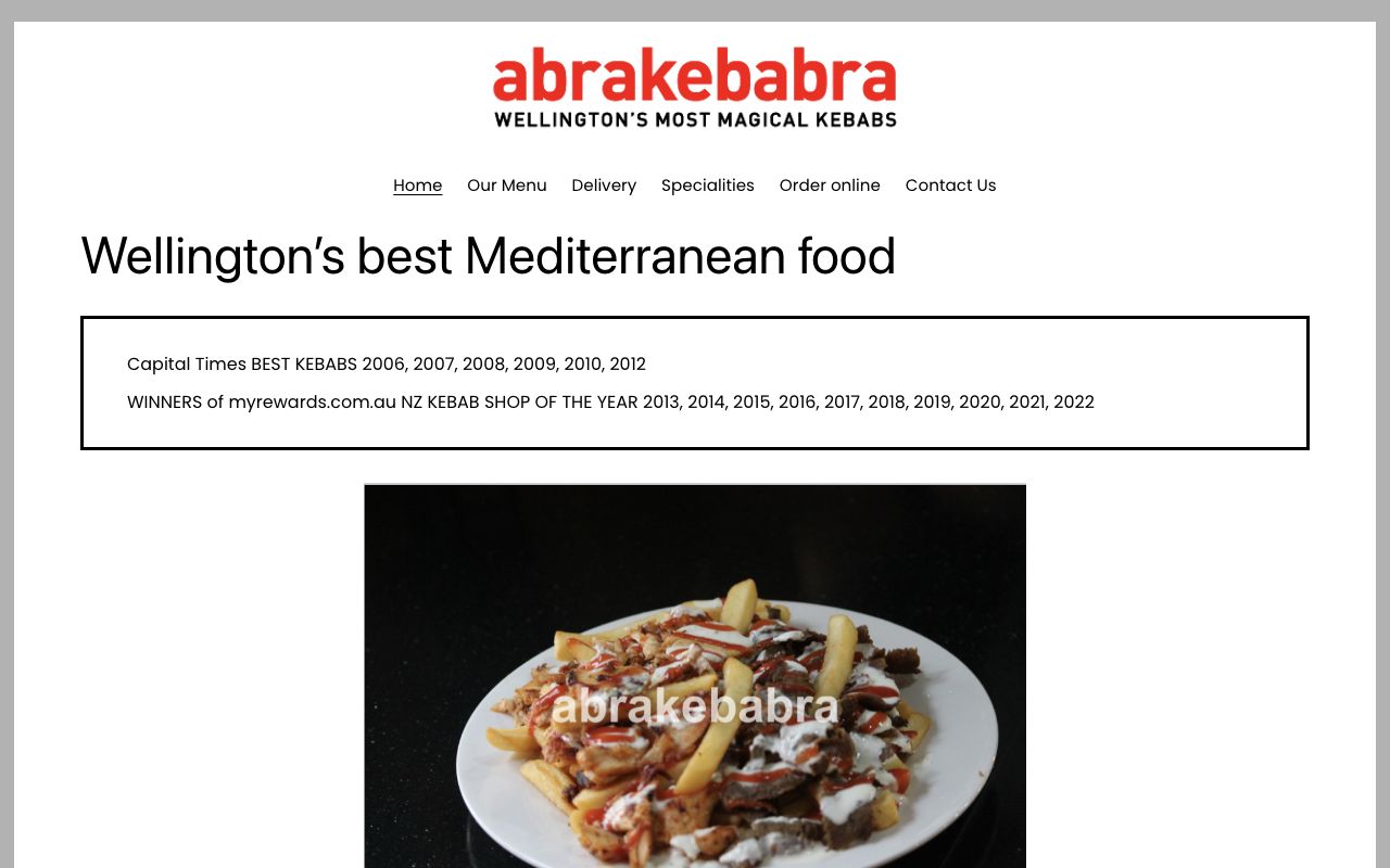 Preview of Abrakebabra's website