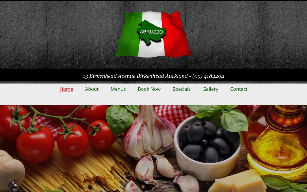 Preview of Abruzzo Ristorante Italiano's website