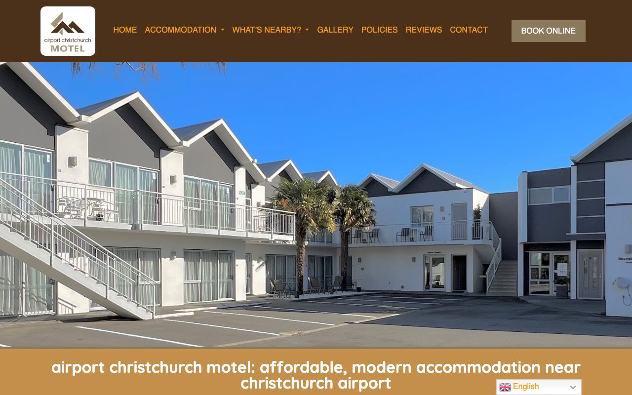 Preview of Airport Christchurch Motel's website