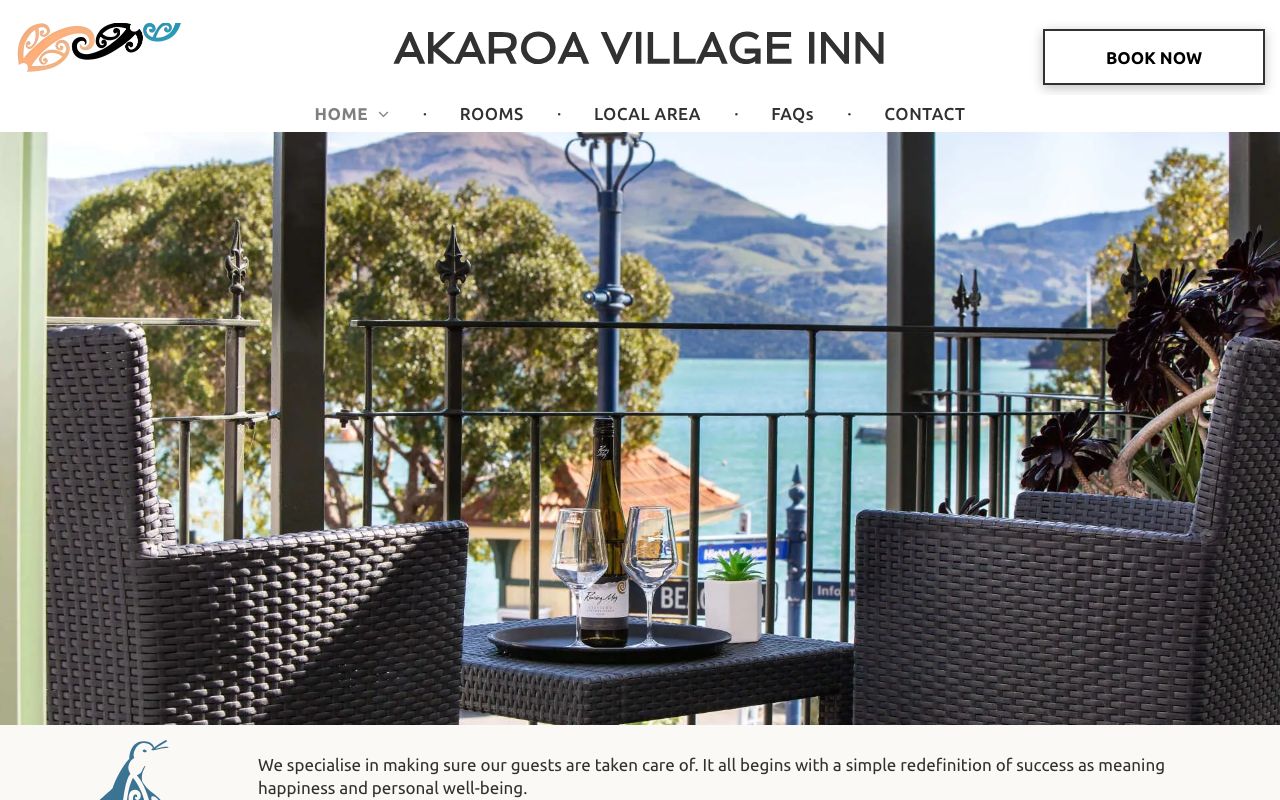Preview of Akaroa Village Inn's website