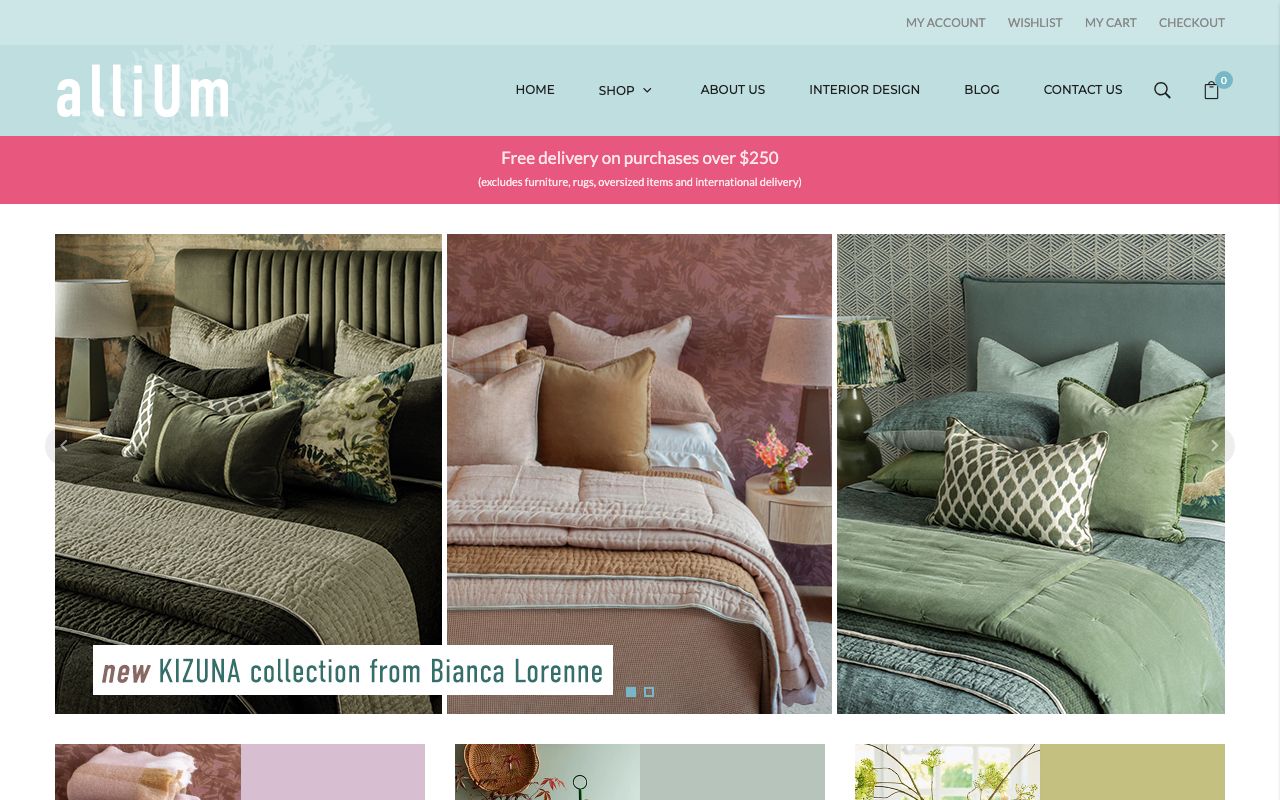 Preview of Allium Interiors's website