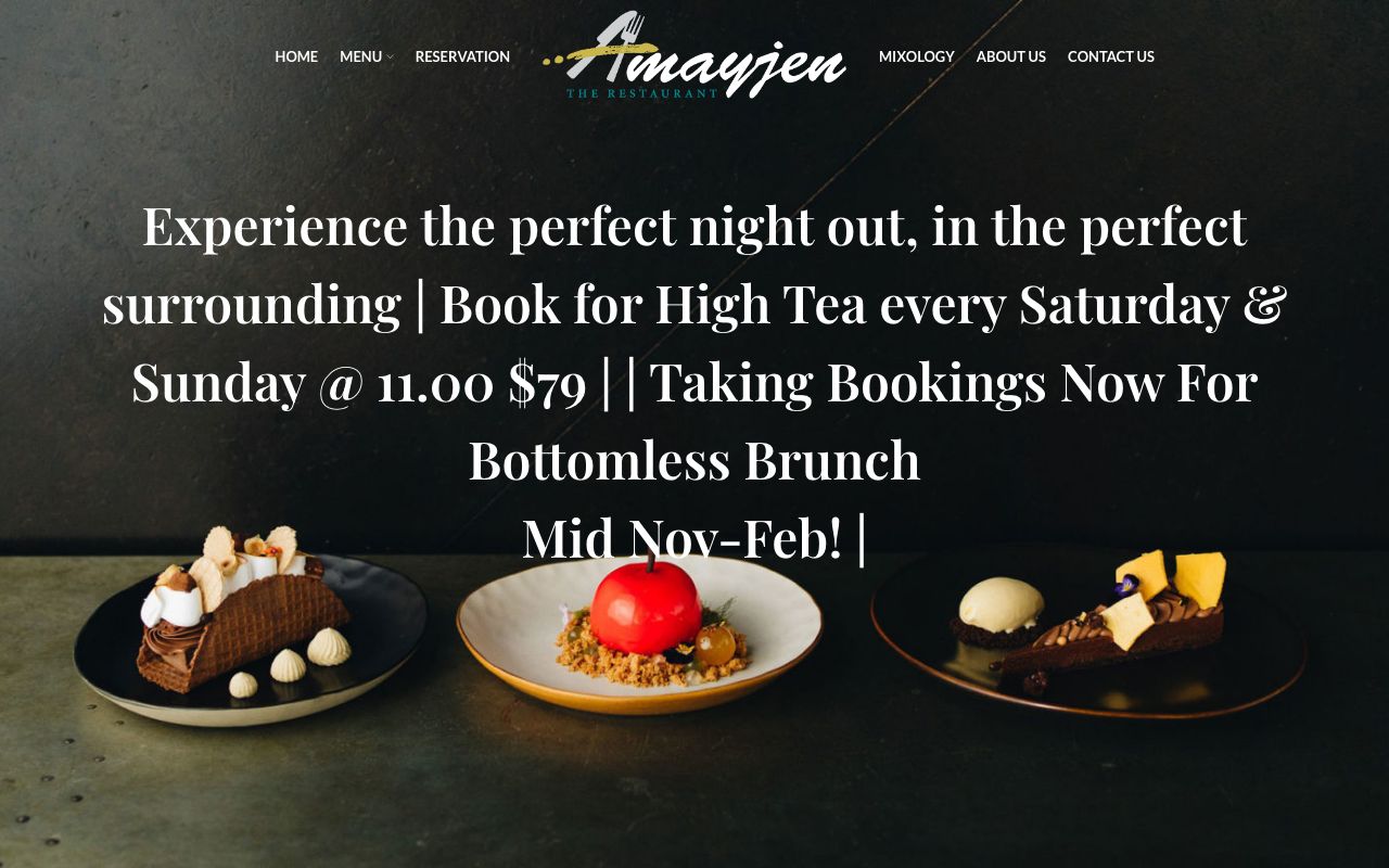 Preview of AMAYJEN The Restaurant's website