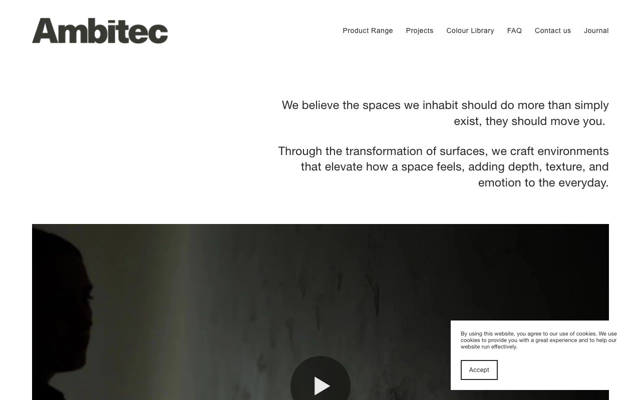 Preview of Ambitec's website