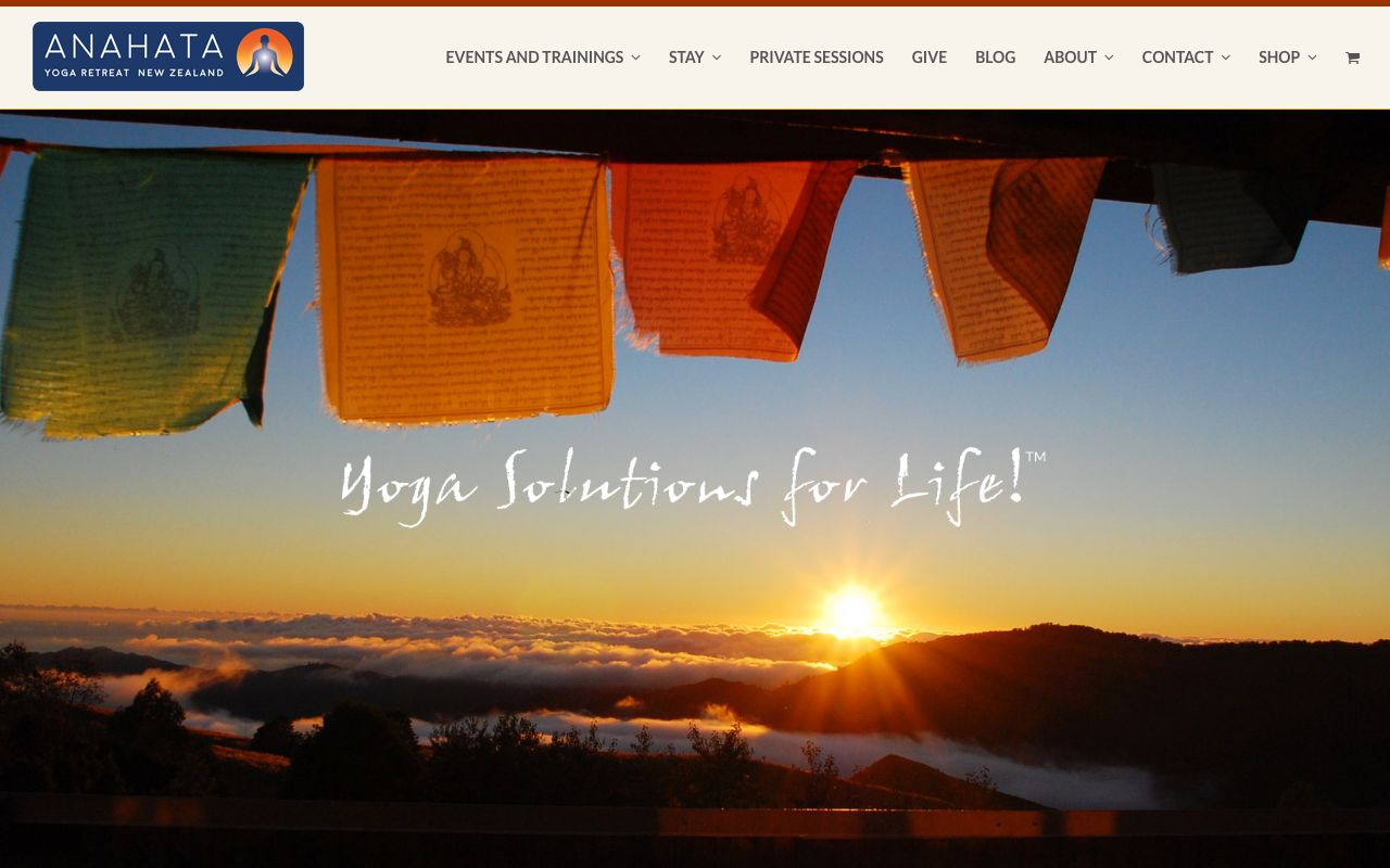 Preview of Anahata Yoga Retreat's website