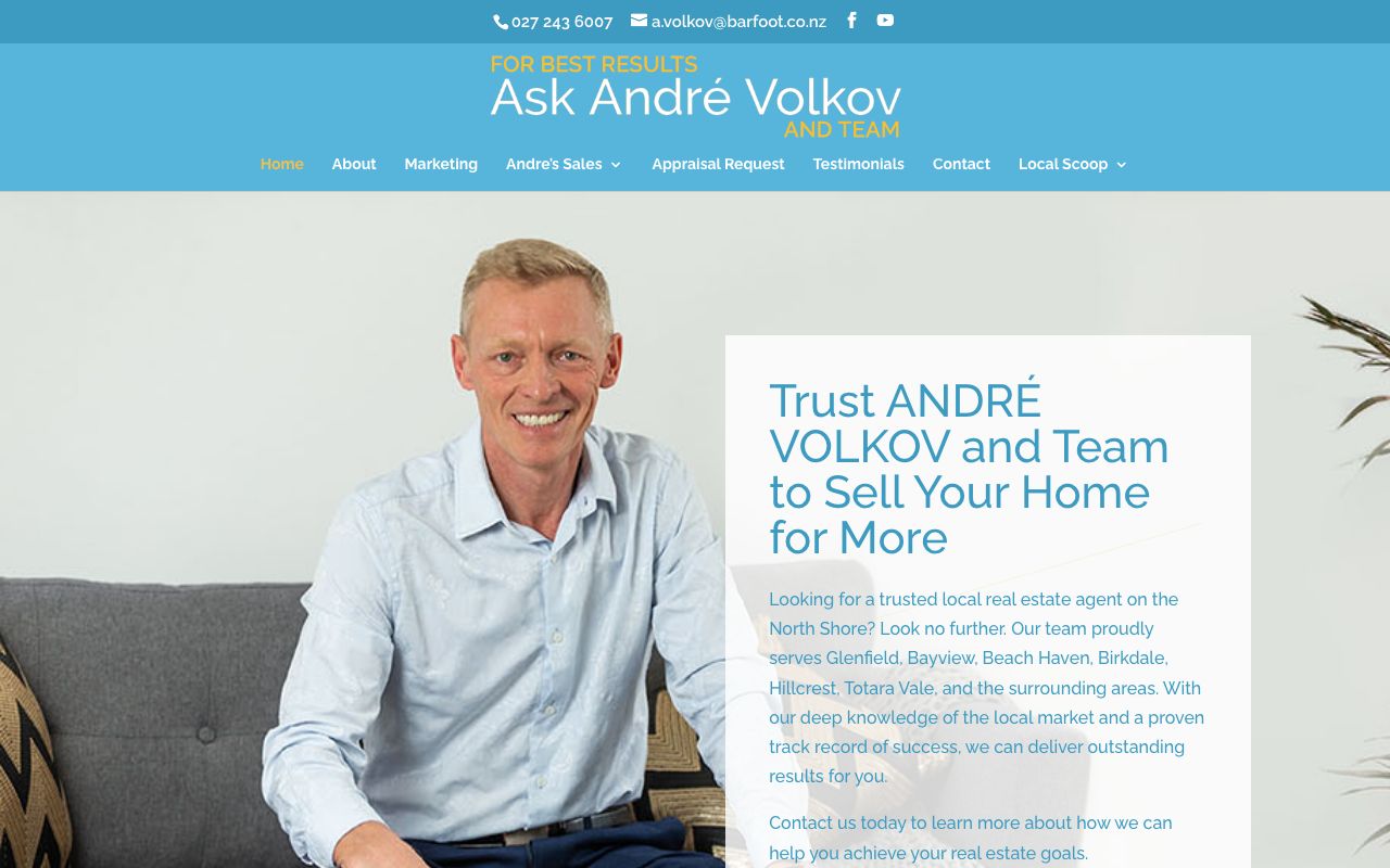 Preview of Andre Volkov's website
