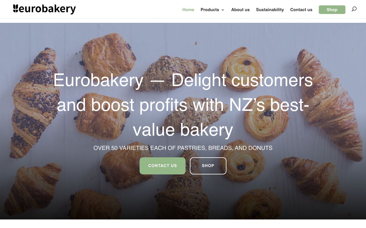 Preview of Antonius Bakery's website