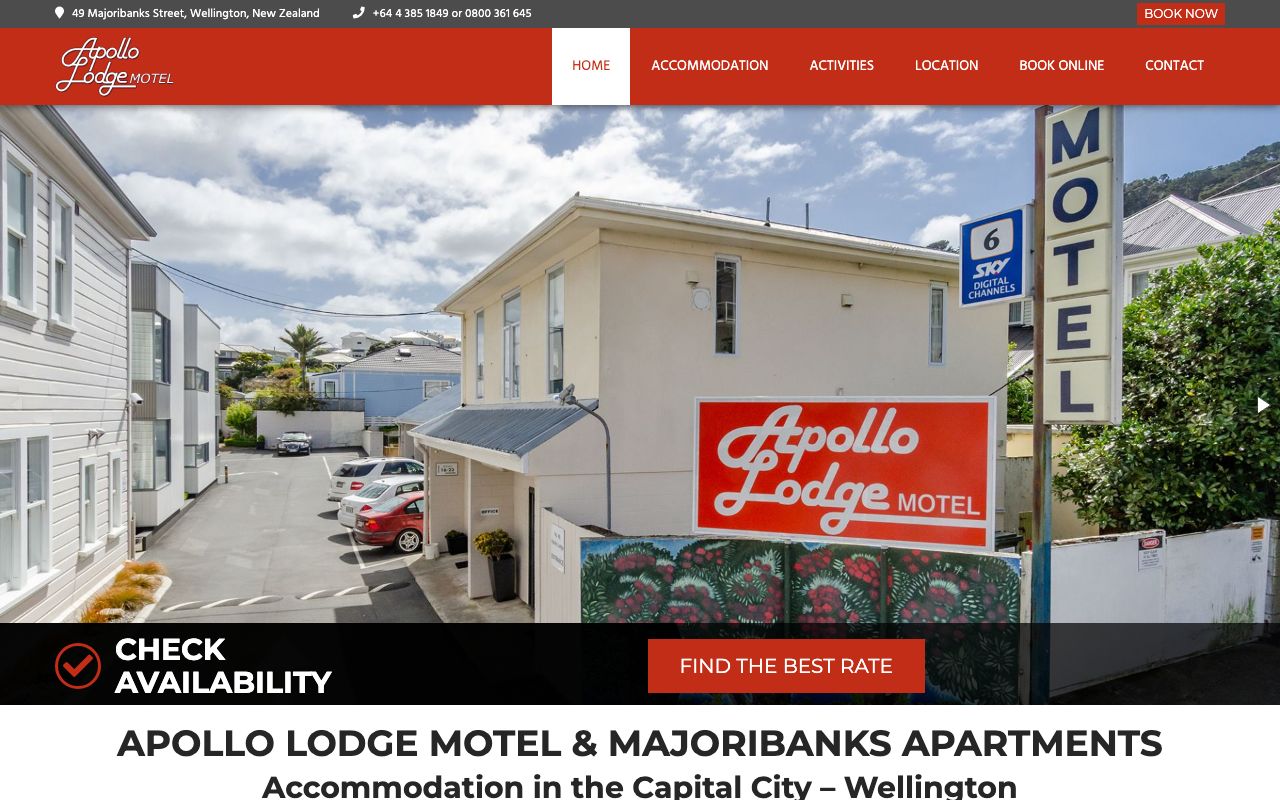 Preview of Apollo Lodge Motel's website