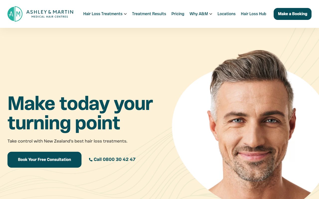 Preview of Ashley & Martin's website