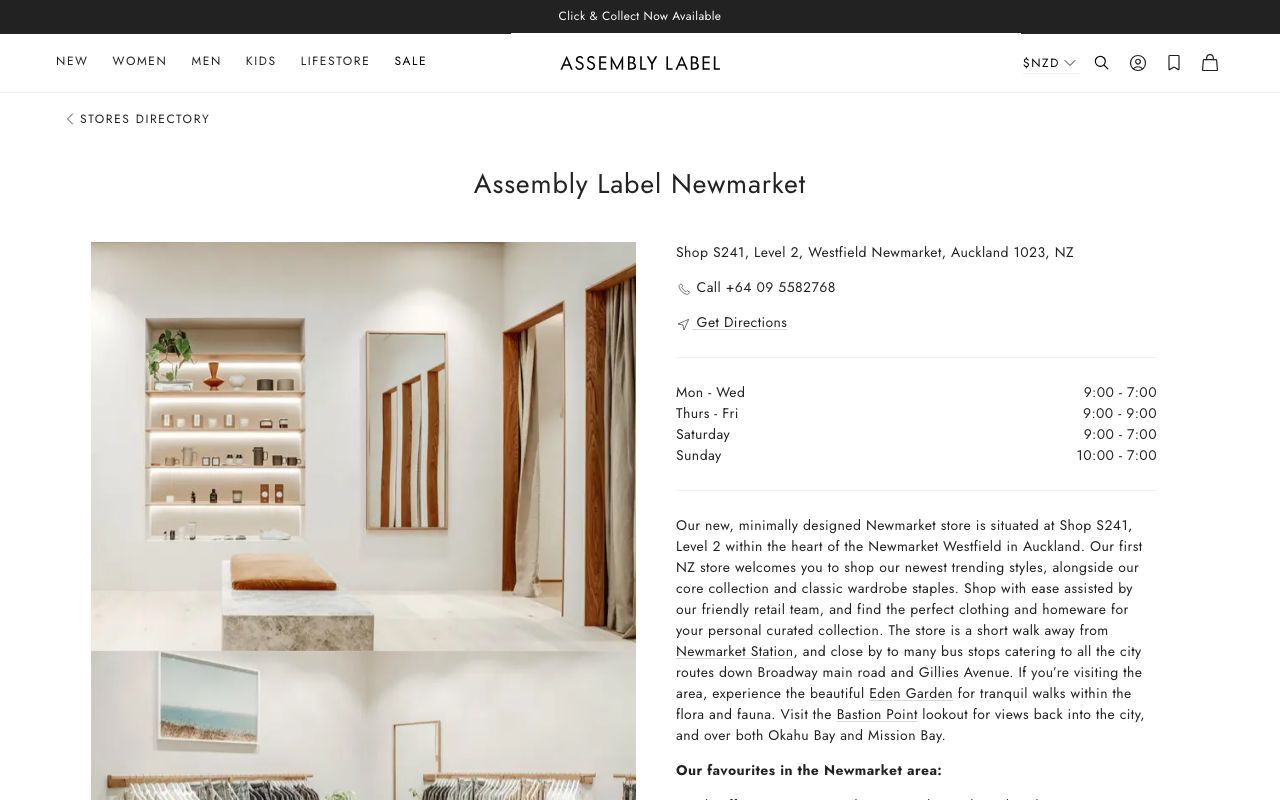 Preview of Assembly Label's website