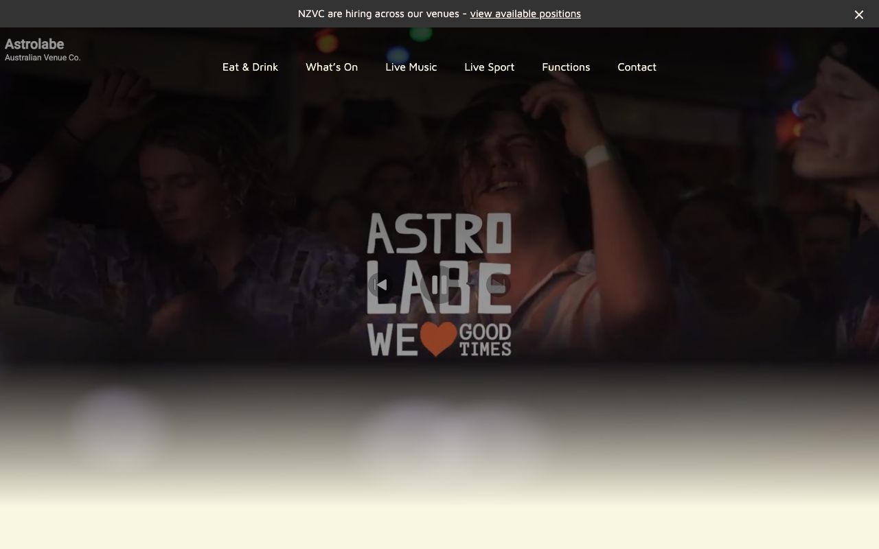 Preview of Astrolabe Brewbar's website
