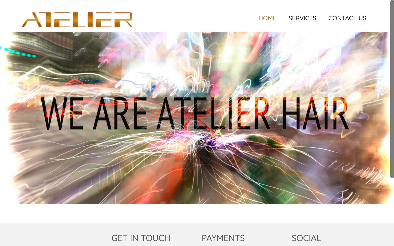Preview of Atelier Hair's website