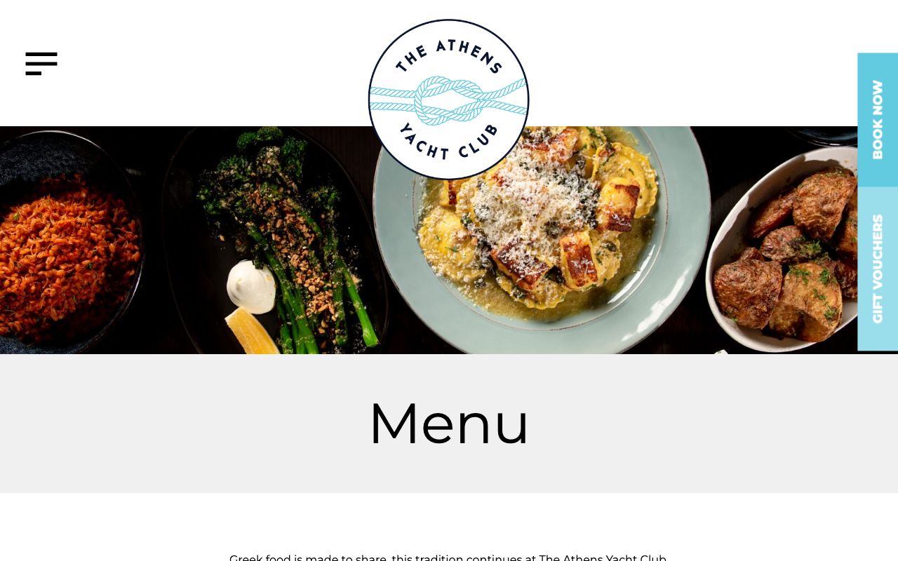 Preview of Athens Yacht Club's website