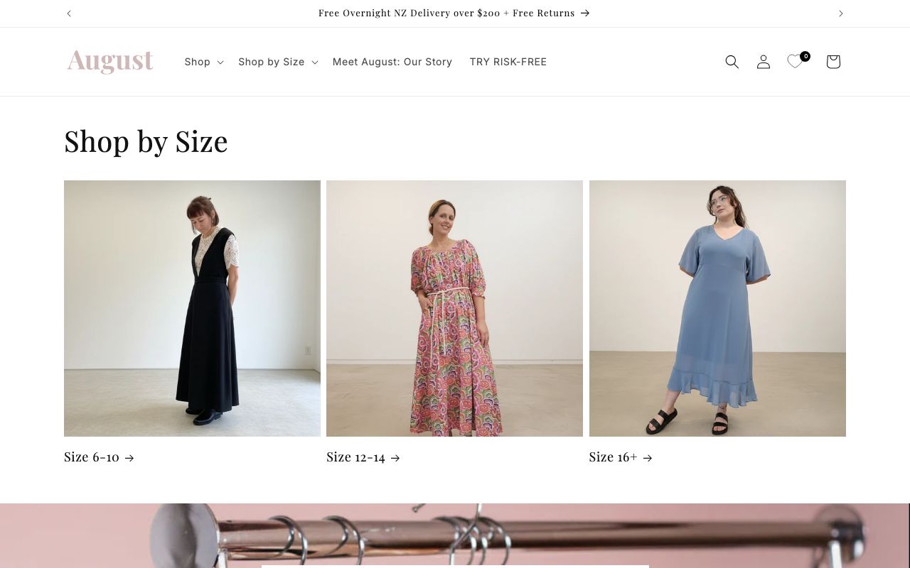 Preview of August - Preloved Designer Clothing's website