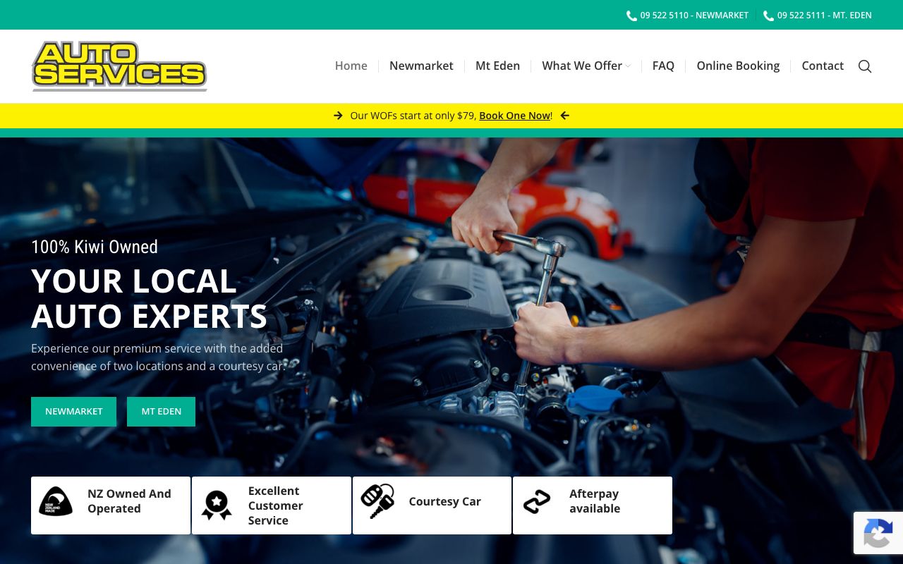 Preview of Auto Services's website