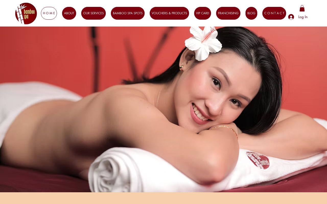 Preview of Bamboo Spa's website