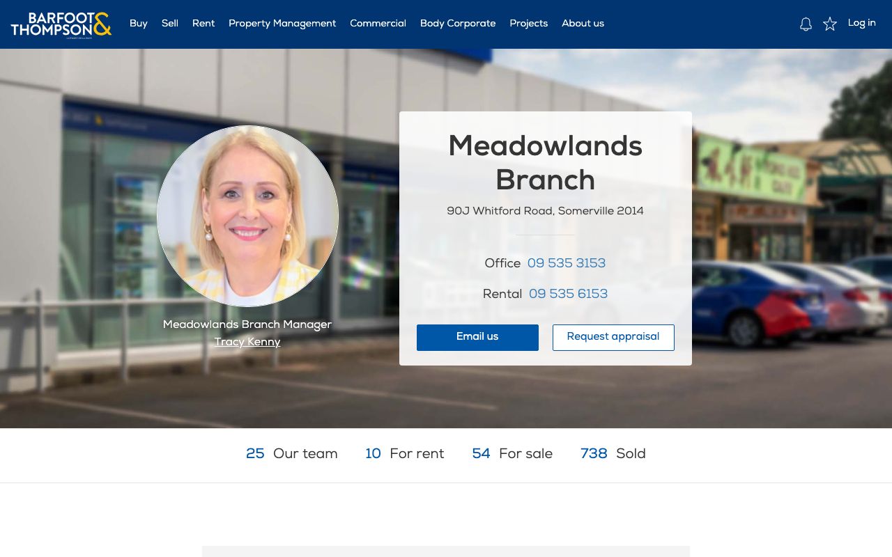Preview of Barfoot & Thompson's website