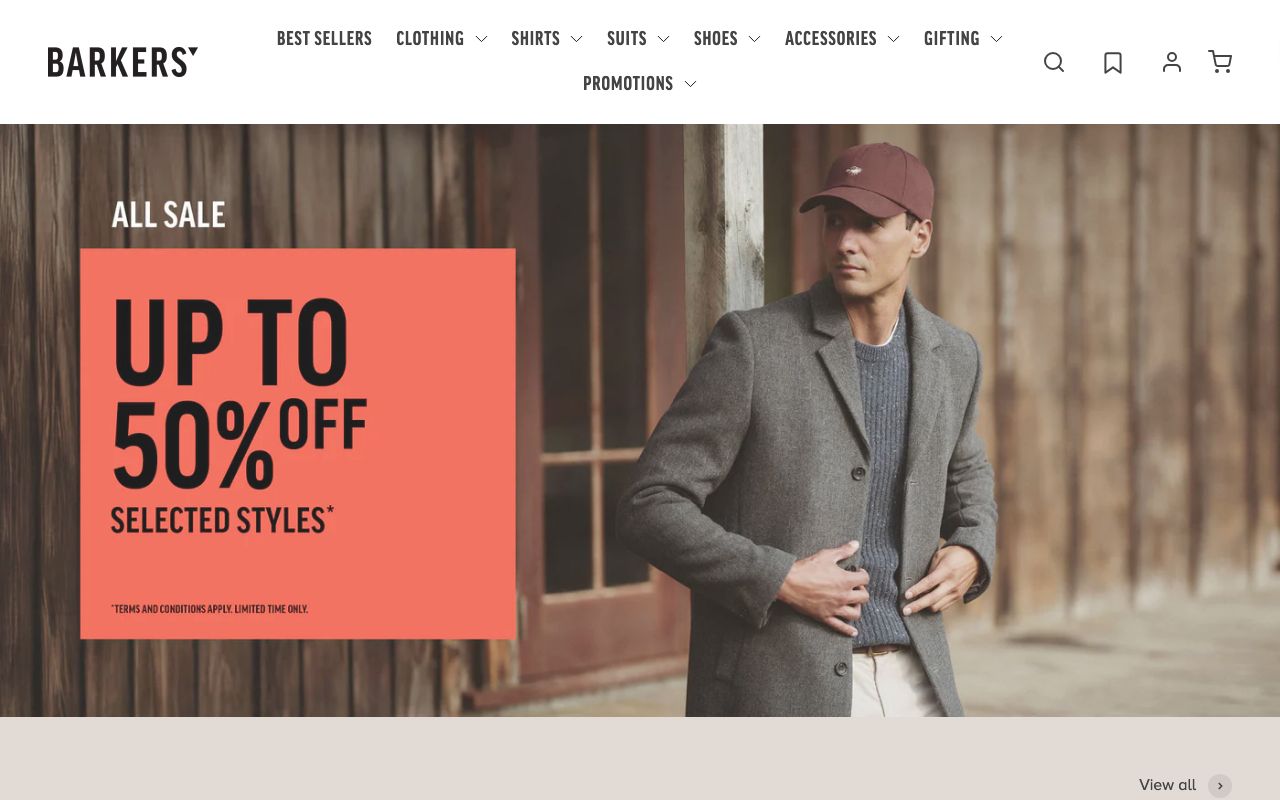 Preview of Barkers's website