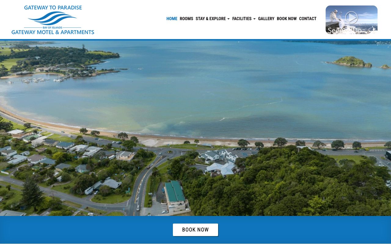 Preview of Bay of Islands Gateway Motel & Apartments's website
