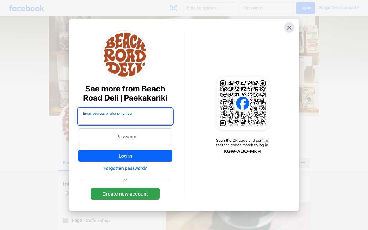Preview of Beach Road Deli's website