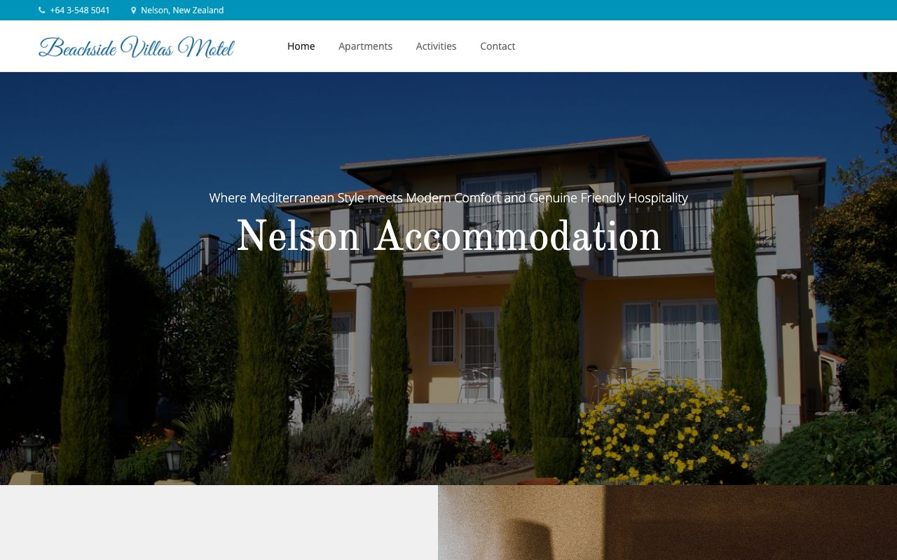 Preview of Beachside Villas Motel's website