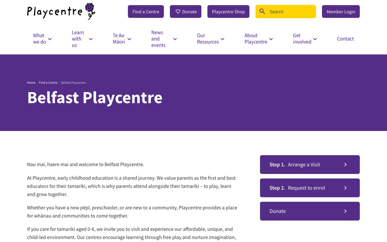 Preview of Belfast Playcentre's website