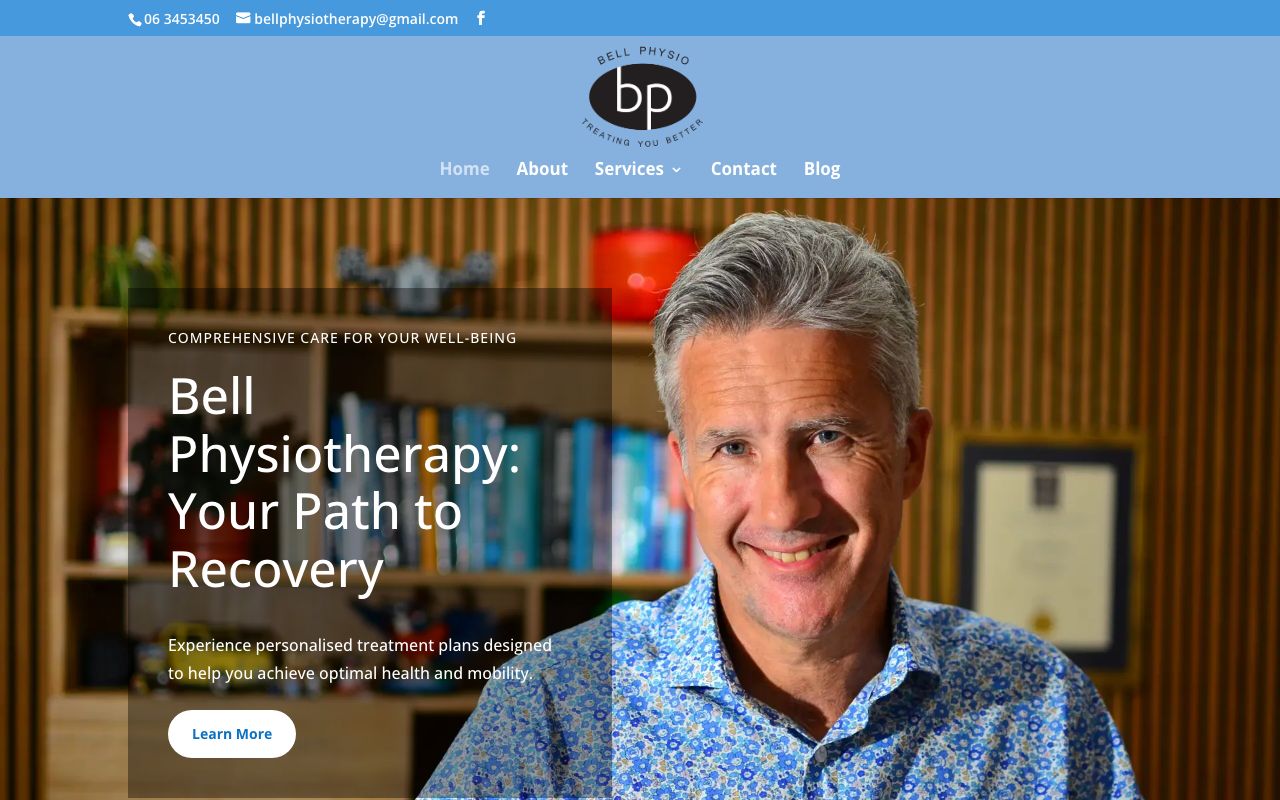 Preview of Bell Physiotherapy's website