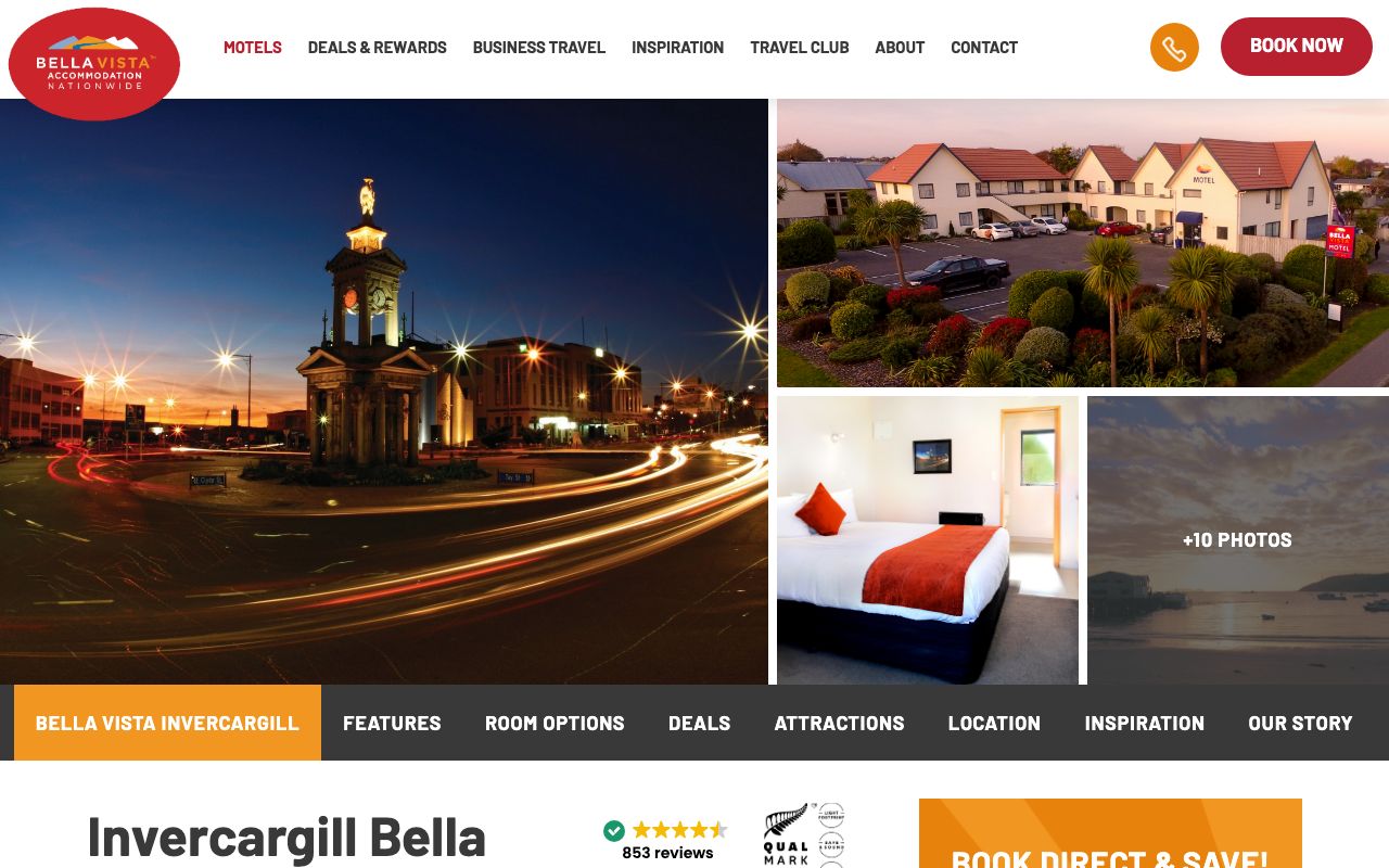 Preview of Bella Vista Invercargill - Motel's website