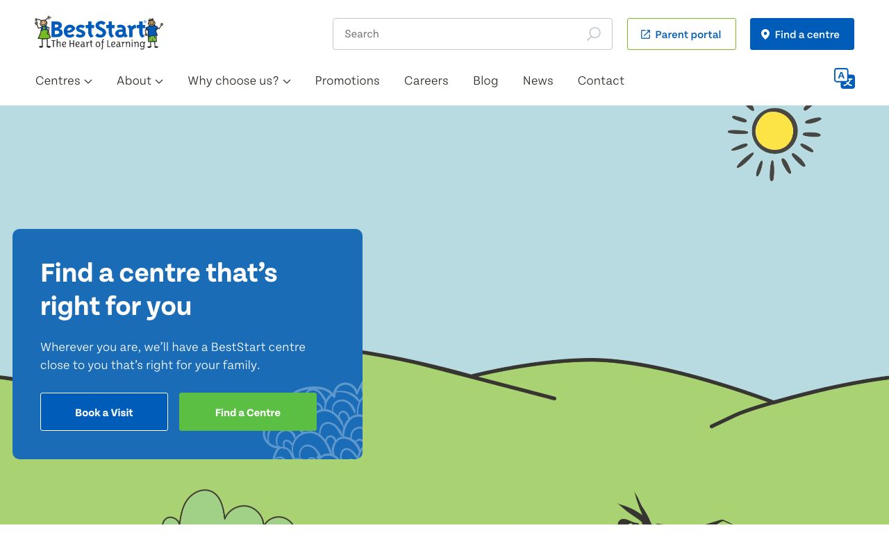 Preview of BestStart Alexandra's website