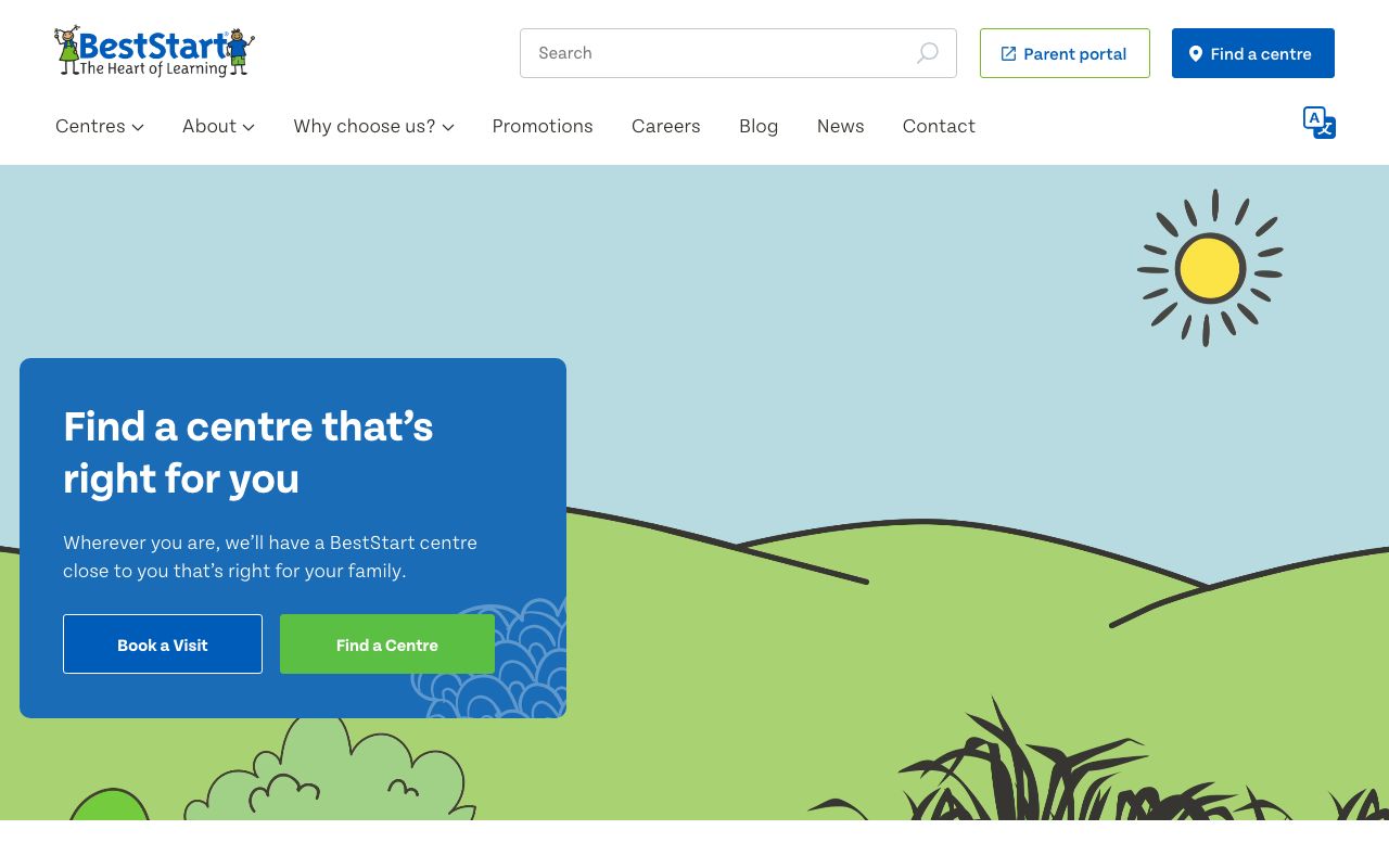 Preview of BestStart Kensington Crossing's website