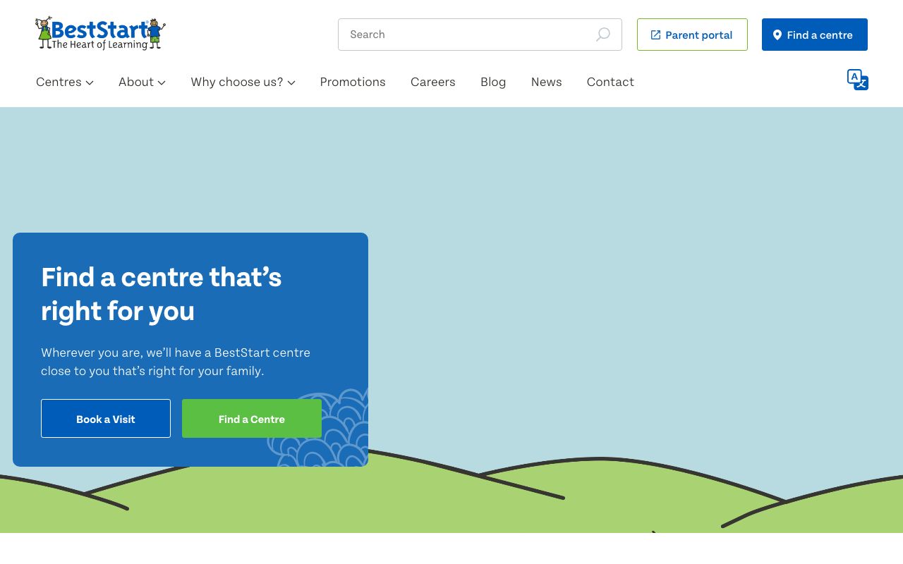 Preview of BestStart Maunu Village's website