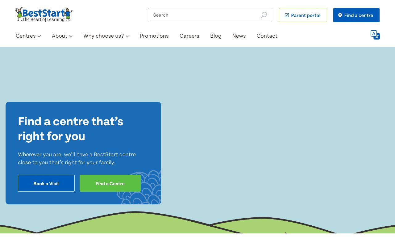 Preview of BestStart Melling's website