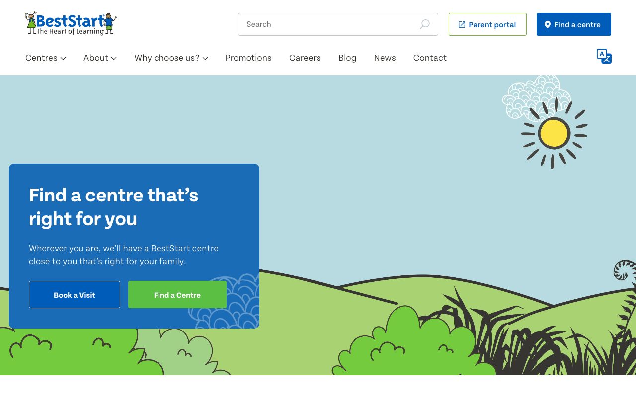 Preview of BestStart Pipiwai Kindy's website