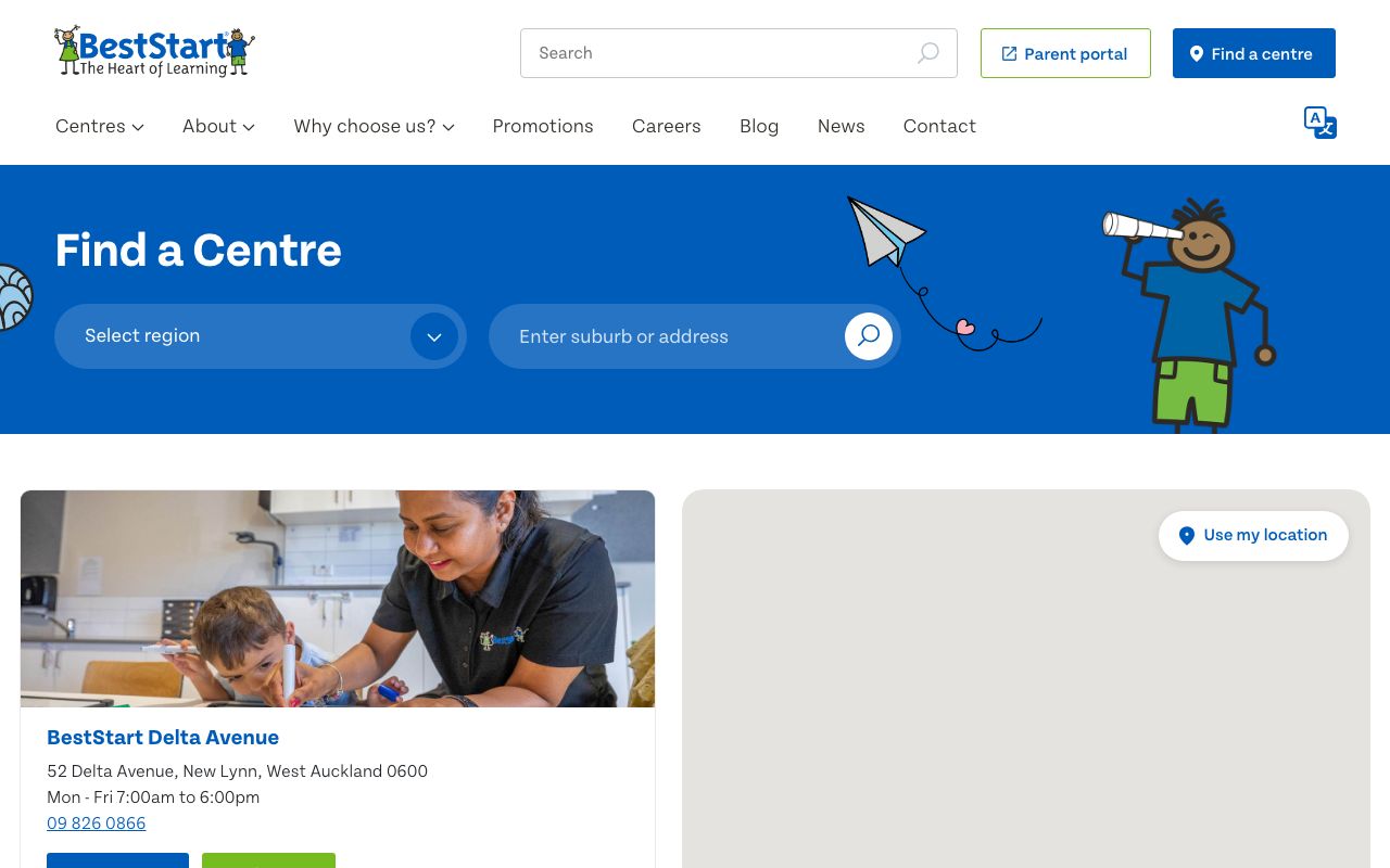 Preview of BestStart Wainoni Road's website