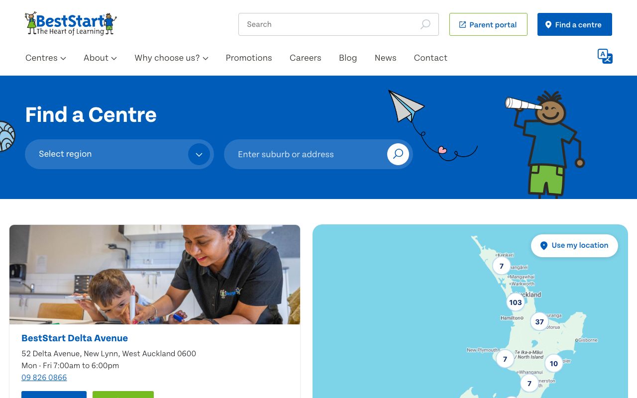 Preview of BestStart Whangaparaoa Road's website