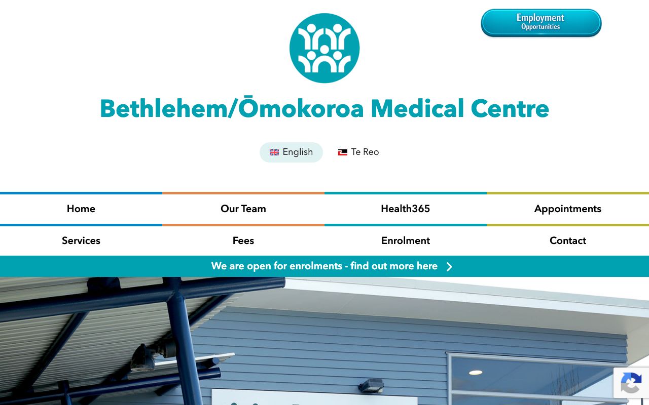 Preview of Bethlehem Medical Centre's website