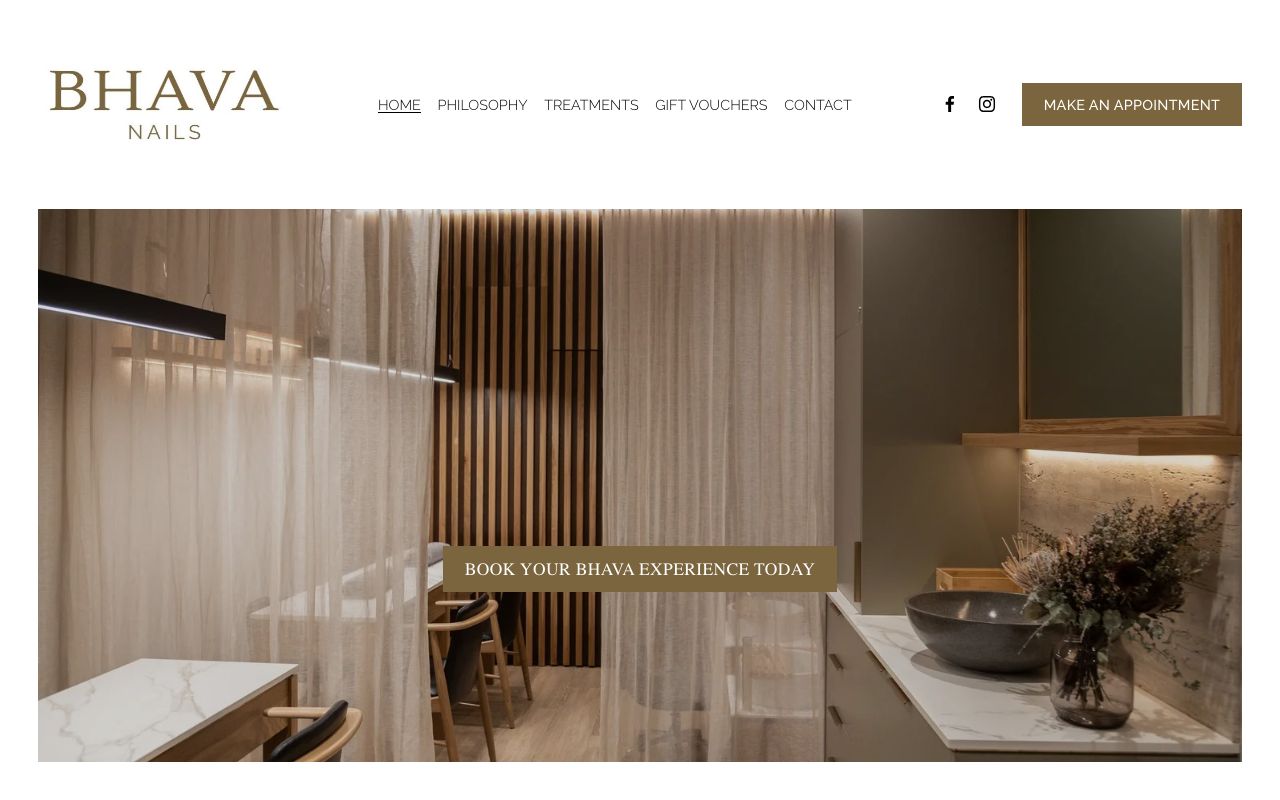 Preview of Bhava Nails's website