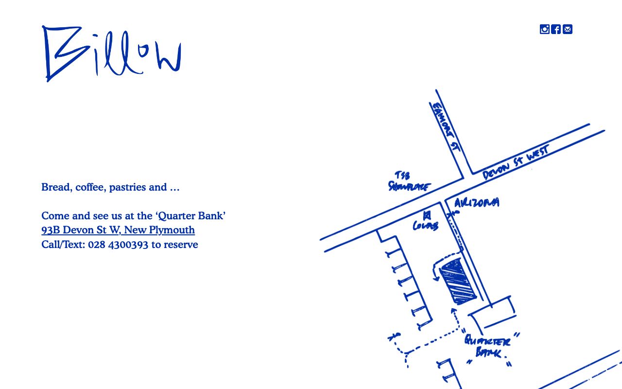 Preview of Billow's website