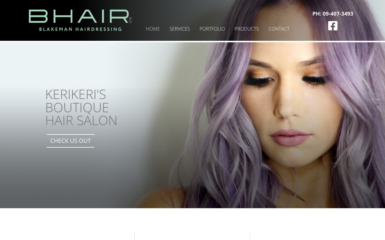 Preview of Blakeman Hairdressing Ltd.'s website