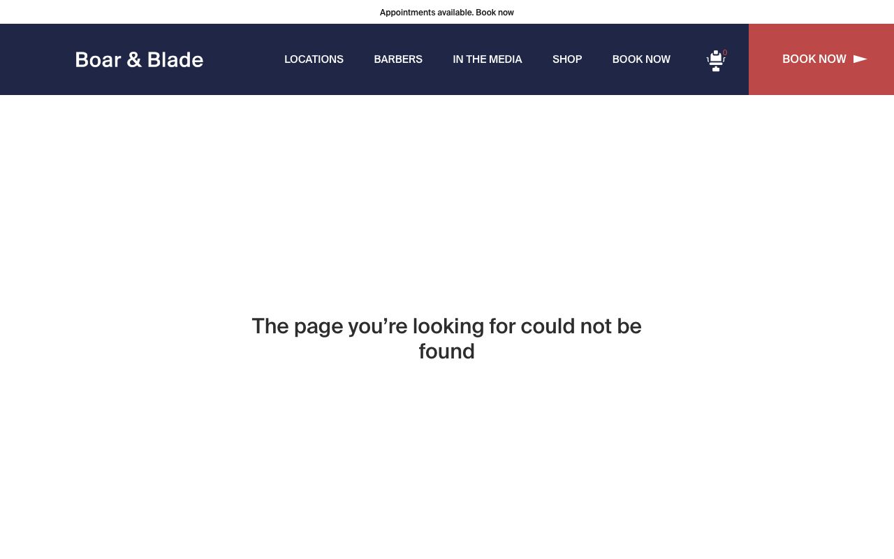 Preview of Boar & Blade's website