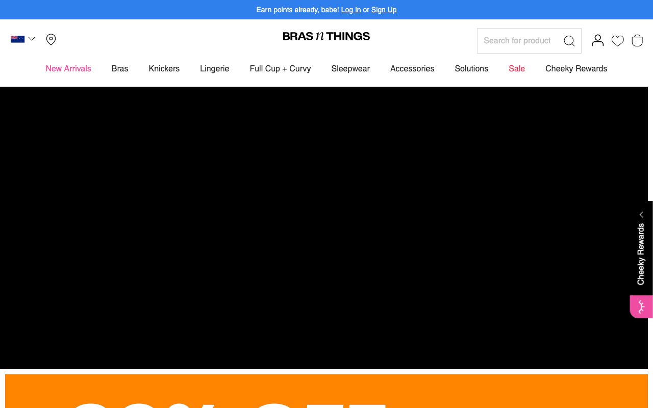 Preview of Bras N Things's website