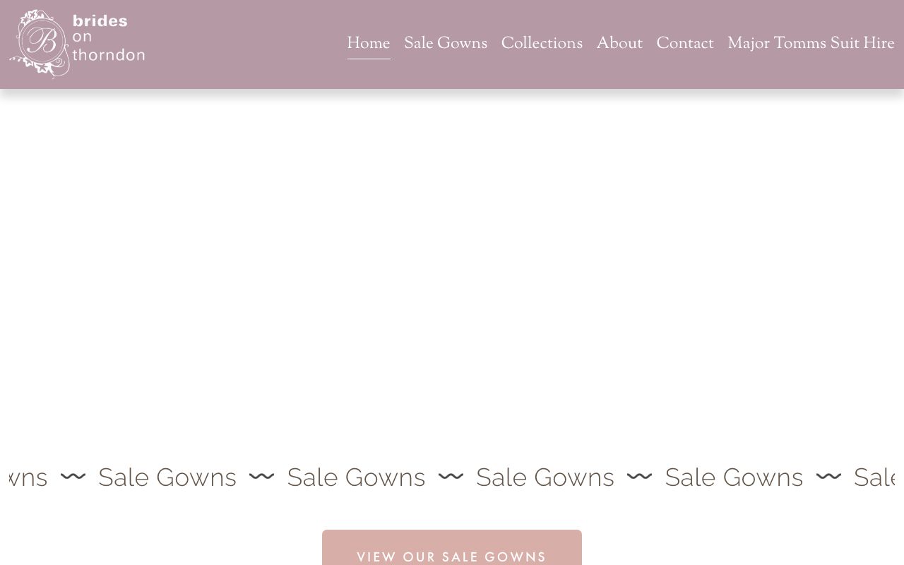 Preview of Brides on Thorndon & Major Tomms Suit Hire's website