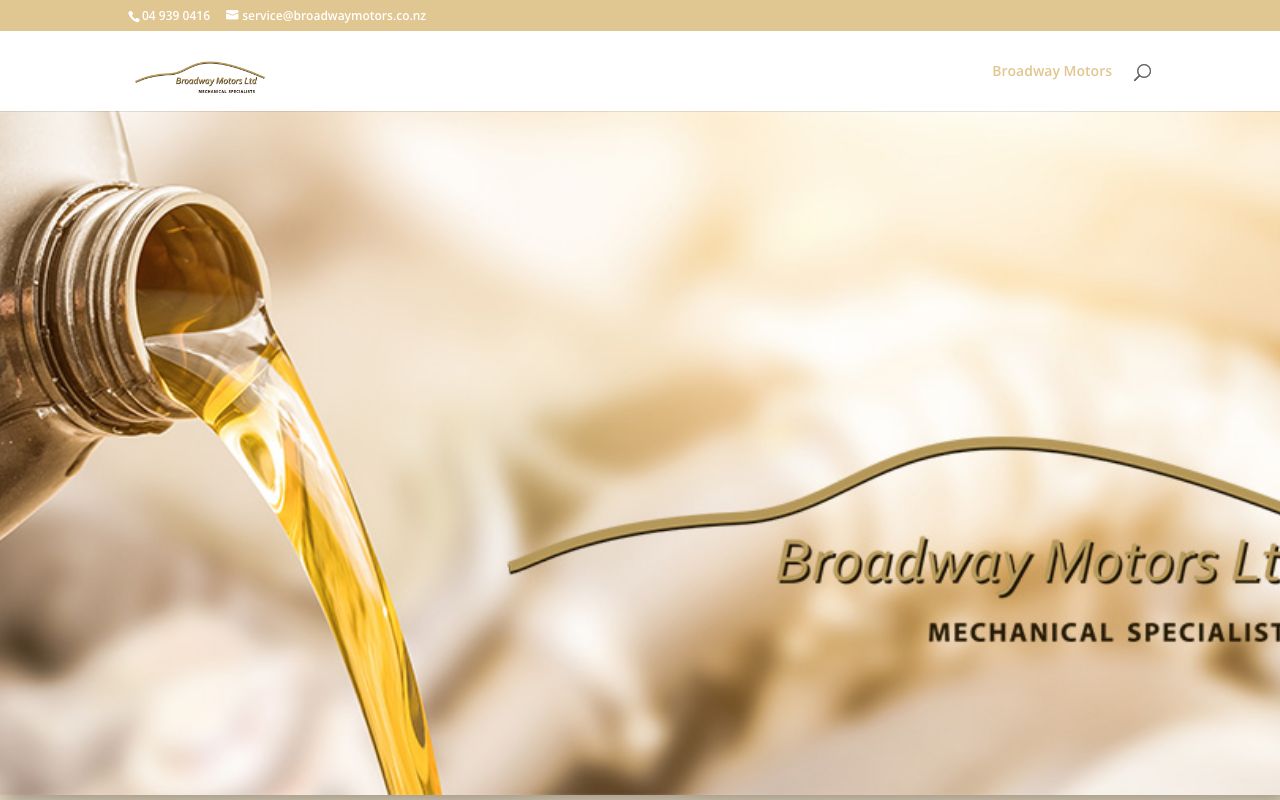 Preview of Broadway Motors's website