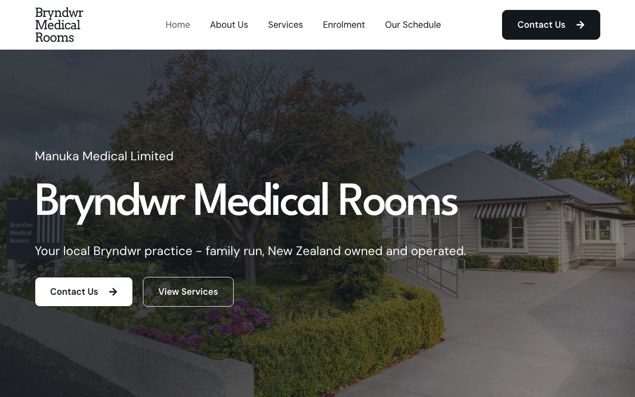 Preview of Bryndwr Medical Rooms's website