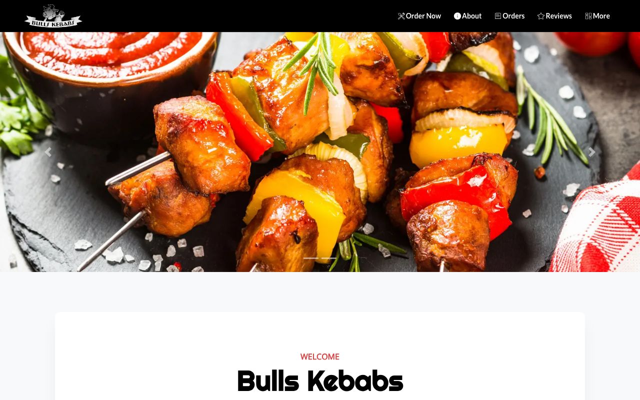 Preview of Bulls Kebabs's website