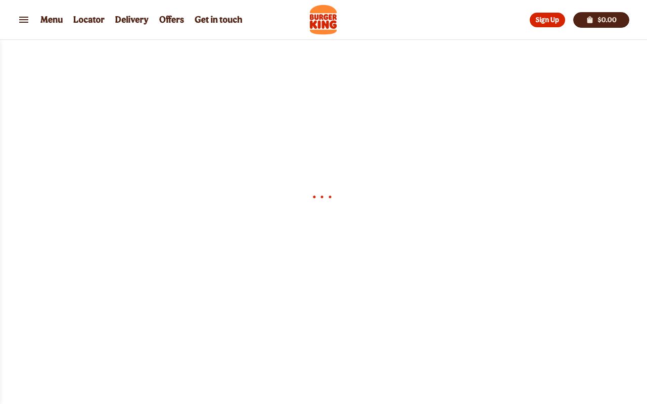 Preview of Burger King Queenstown's website