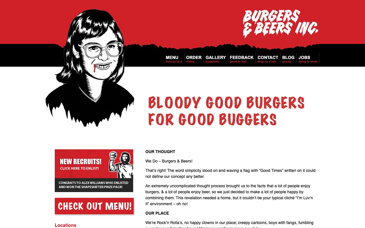 Preview of Burgers & Beers Inc.'s website