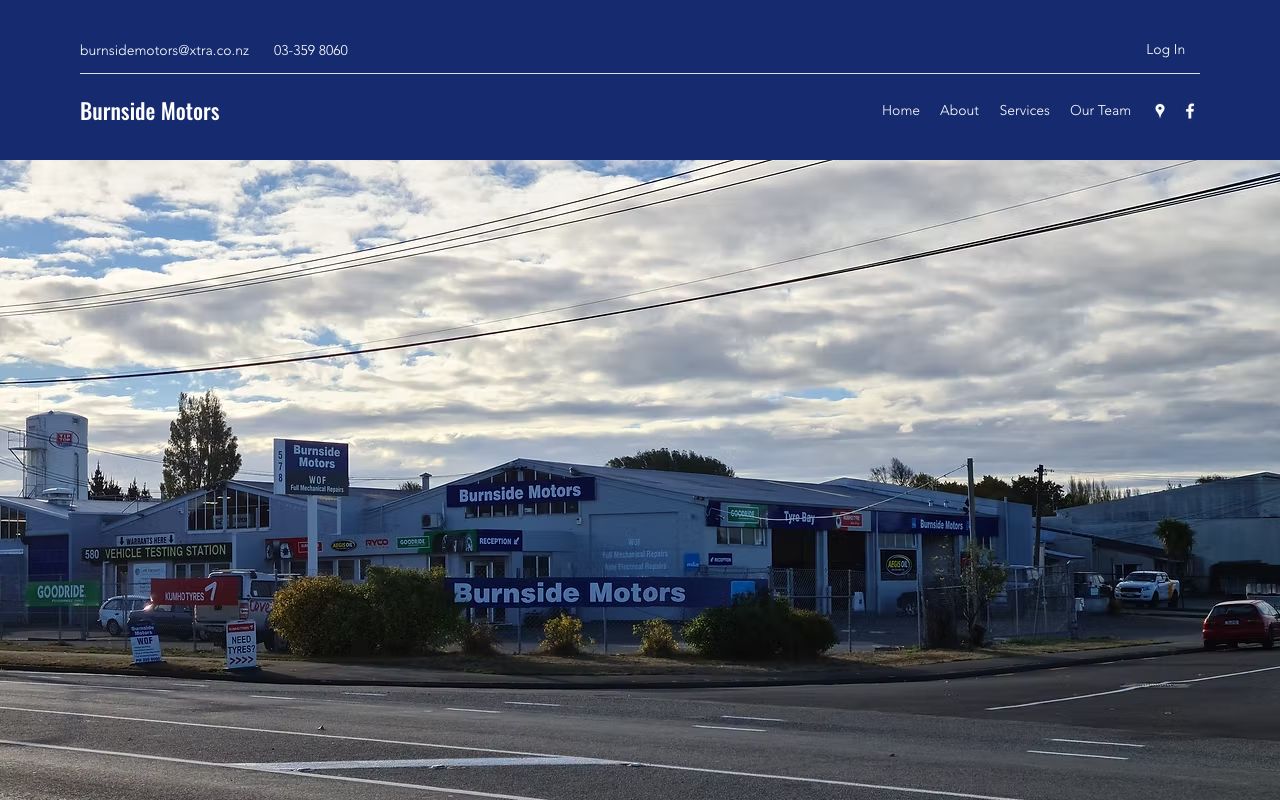 Preview of Burnside Motors's website