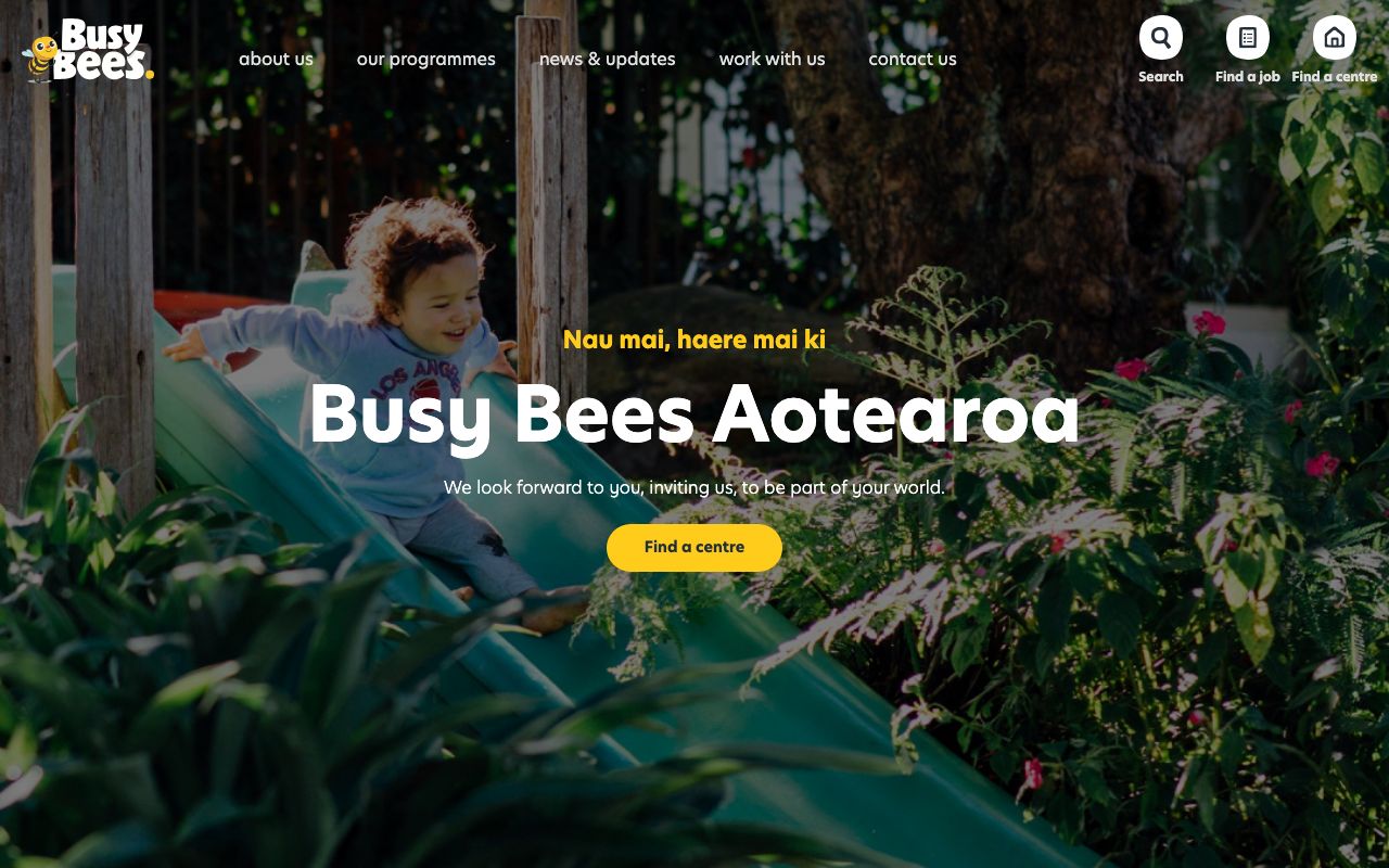 Preview of Busy Bees Kerikeri's website