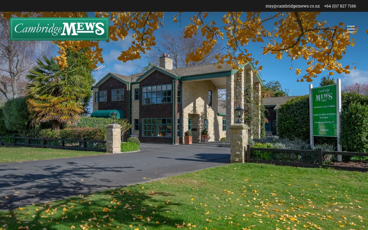 Preview of Cambridge Mews's website